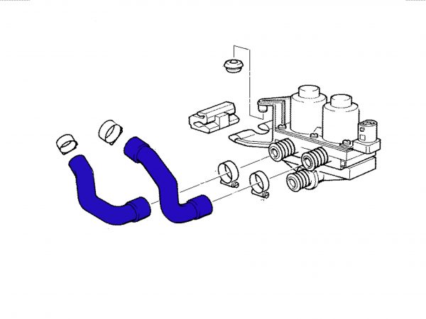 Kit Manguitos De Silicona Bmw E36 320i/ 325i - M50 EUROPEOS Con Vaso De Expansion En El Radiador - Imagen 3