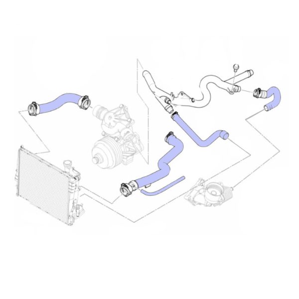 Kit manguitos de refrigeración Bmw E39 525d 530d sin EGR - Imagen 2