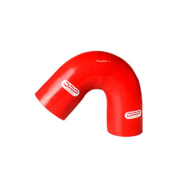 Codo Fluorosilicona DRP Silicone Hoses 135º 25mm Longitud 100x100 Rojo